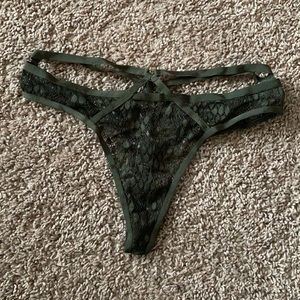 Victoria’s Secret Green Lace Thong
